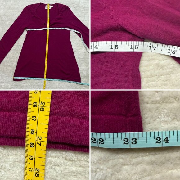 Rosie Neira Fuchsia Long Sleeve Tunic Sweater By Anthropologie Size S Womens Top - Picture 5 of 9